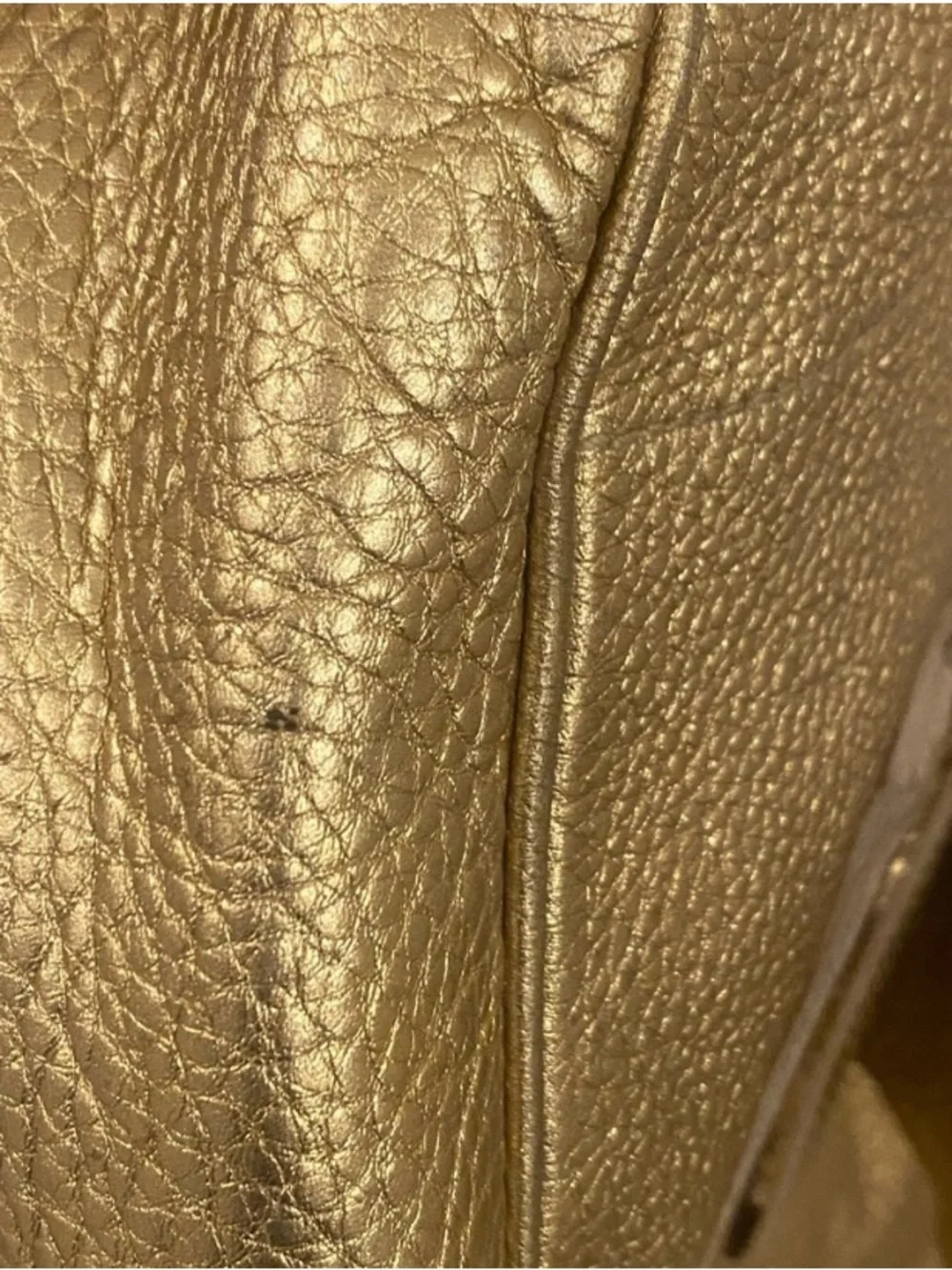 Car Shoe Pebbled Leather Gold Tone Hobo Shoulder Bag Handbag Purse Y2k Style